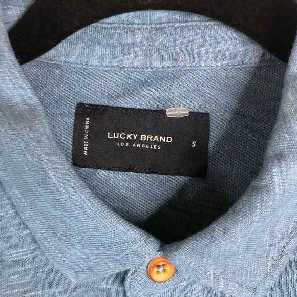 Lucky Brand Linen Blend Short Sleeve Men Shirt NWT - Picture 4 of 7